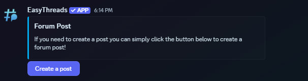Example: Panel Forums