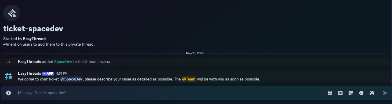 Example: Panel Threads View